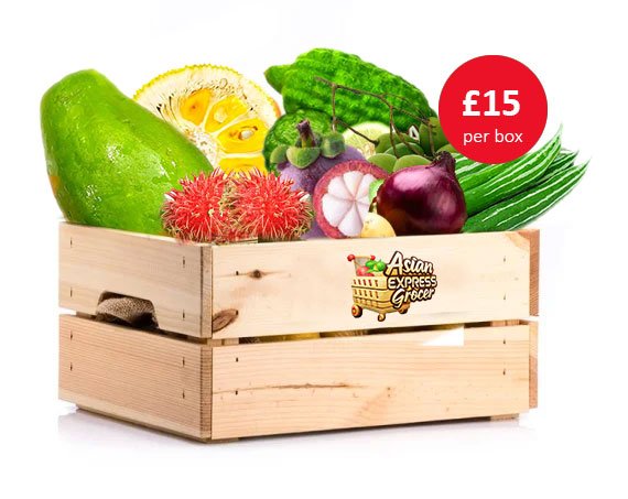 Asian Grocer - Asian Express Grocer - Basket Full of Asian Fruits